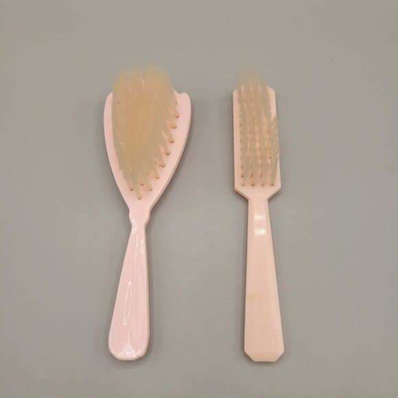 Widco Our Baby Snapshot Mini Album Baby Fine Bristle Hair Brushes Pink Floral - Picture 8 of 10